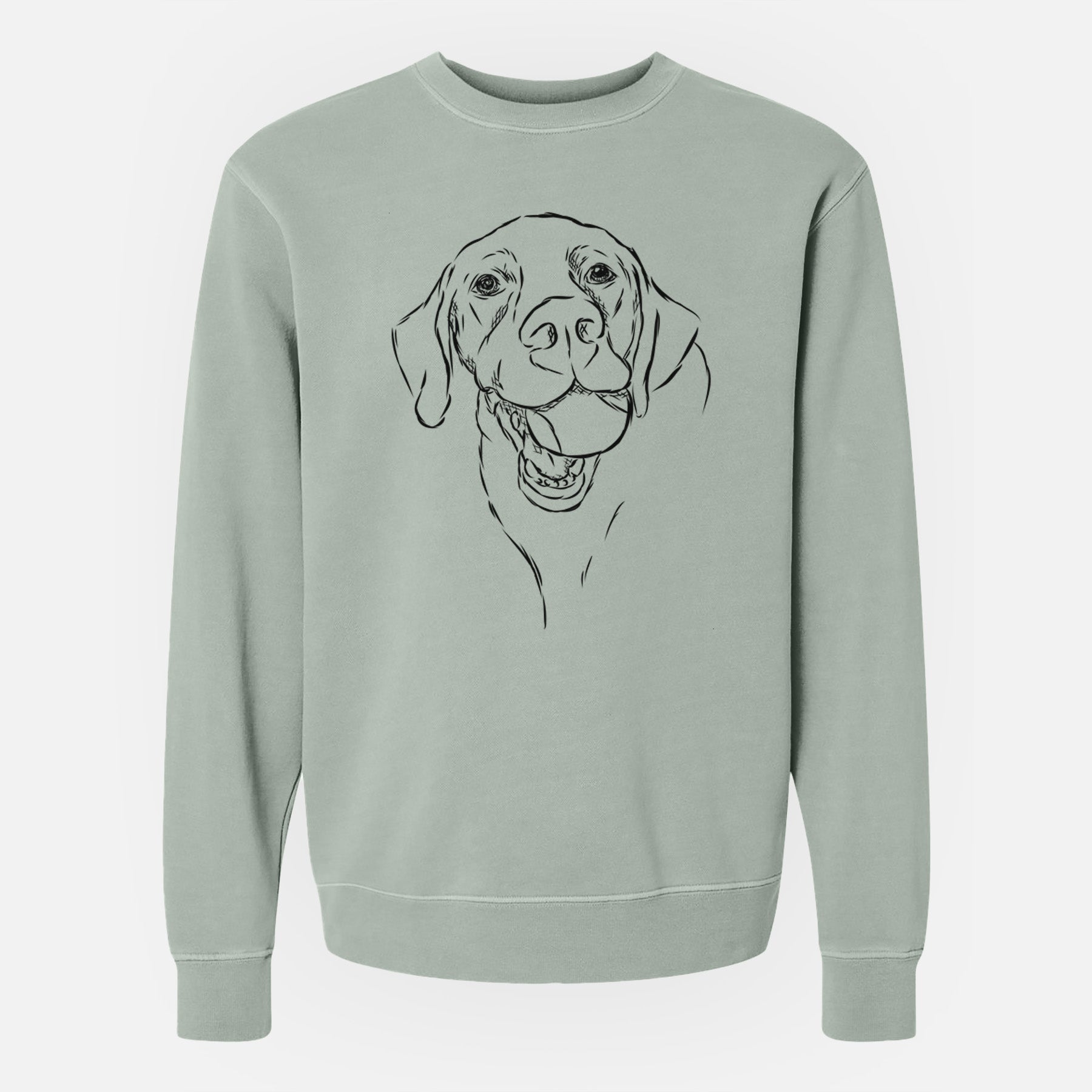 Bare Bailey the Labrador Retriever - Unisex Pigment Dyed Crew Sweatshirt