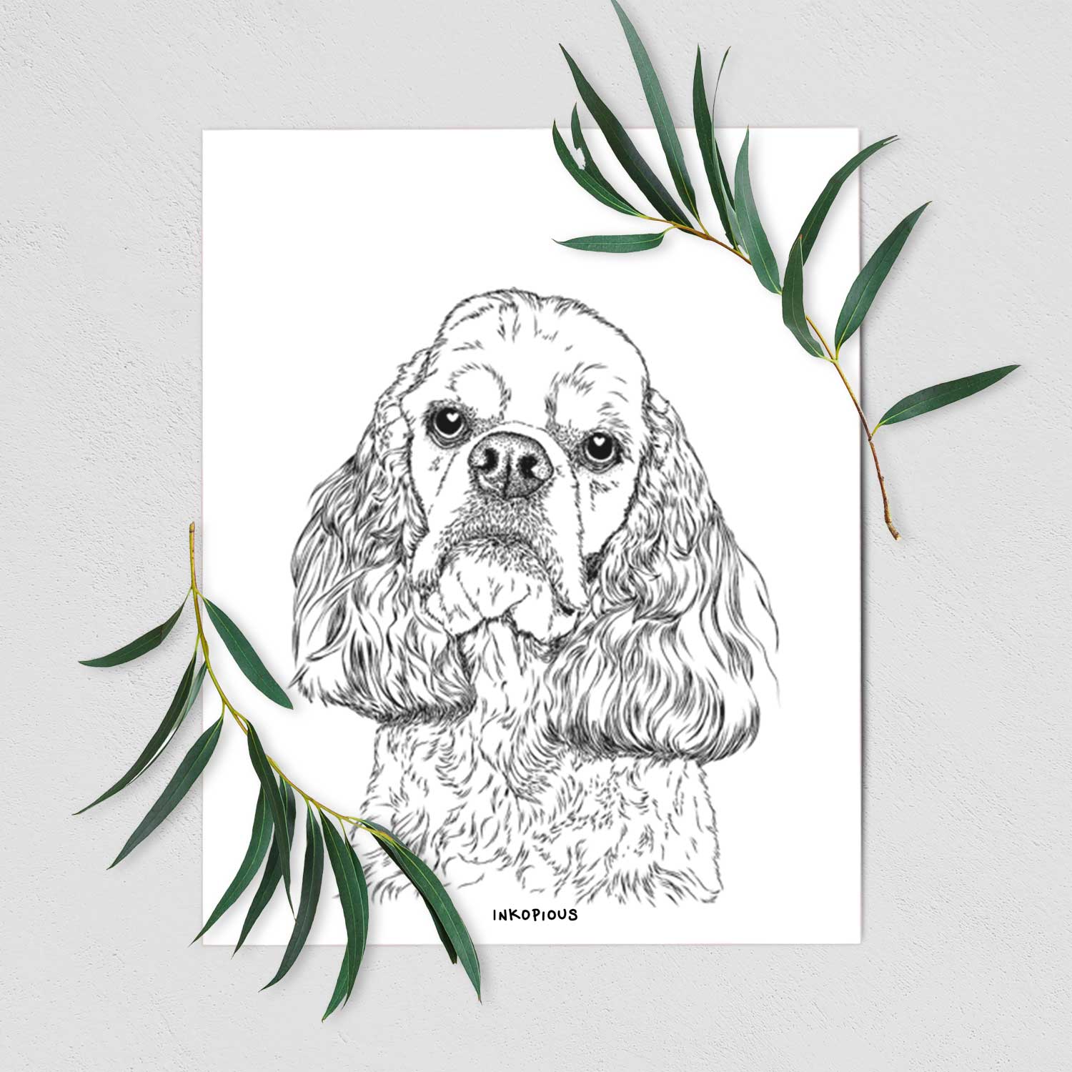 Bailey the American Cocker Spaniel Art Print