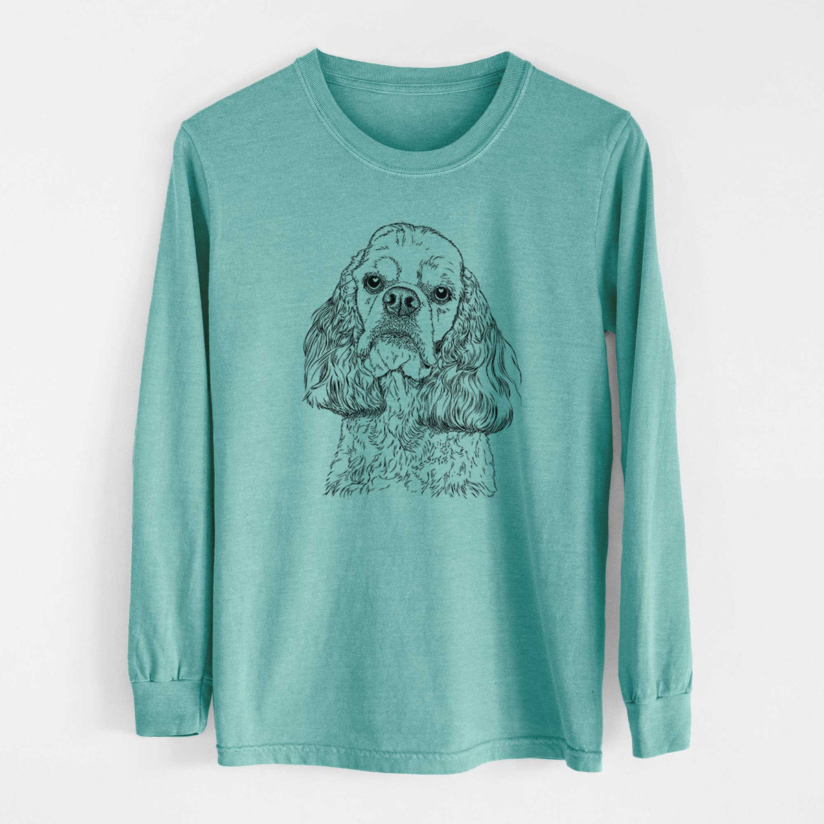 Bare Bailey the American Cocker Spaniel - Heavyweight 100% Cotton Long Sleeve