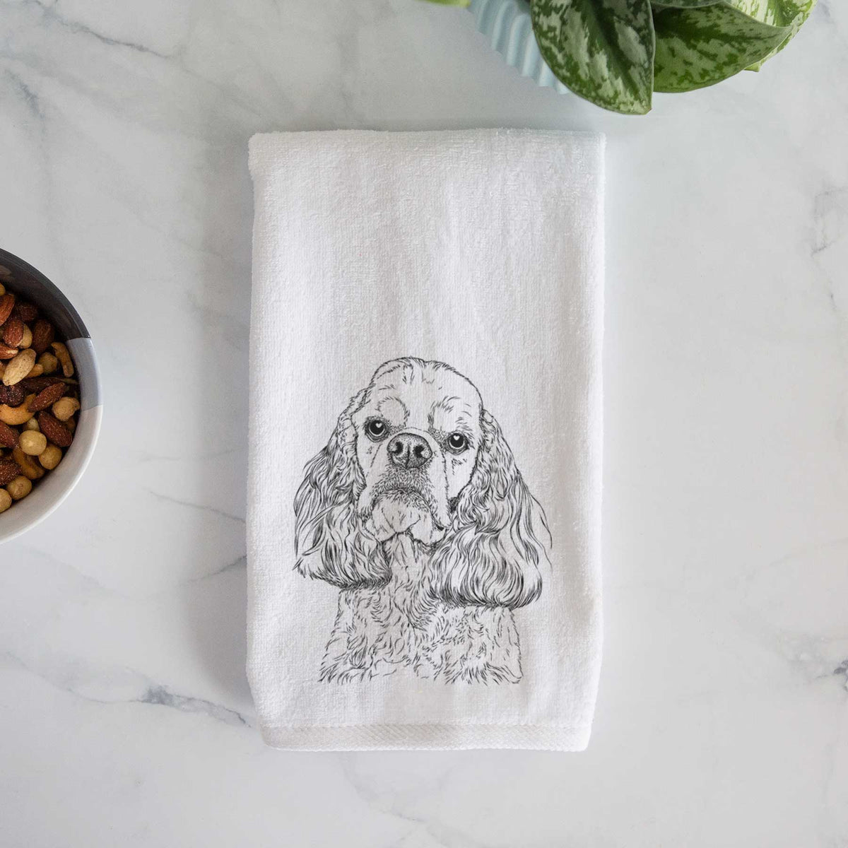 Bailey the American Cocker Spaniel Decorative Hand Towel