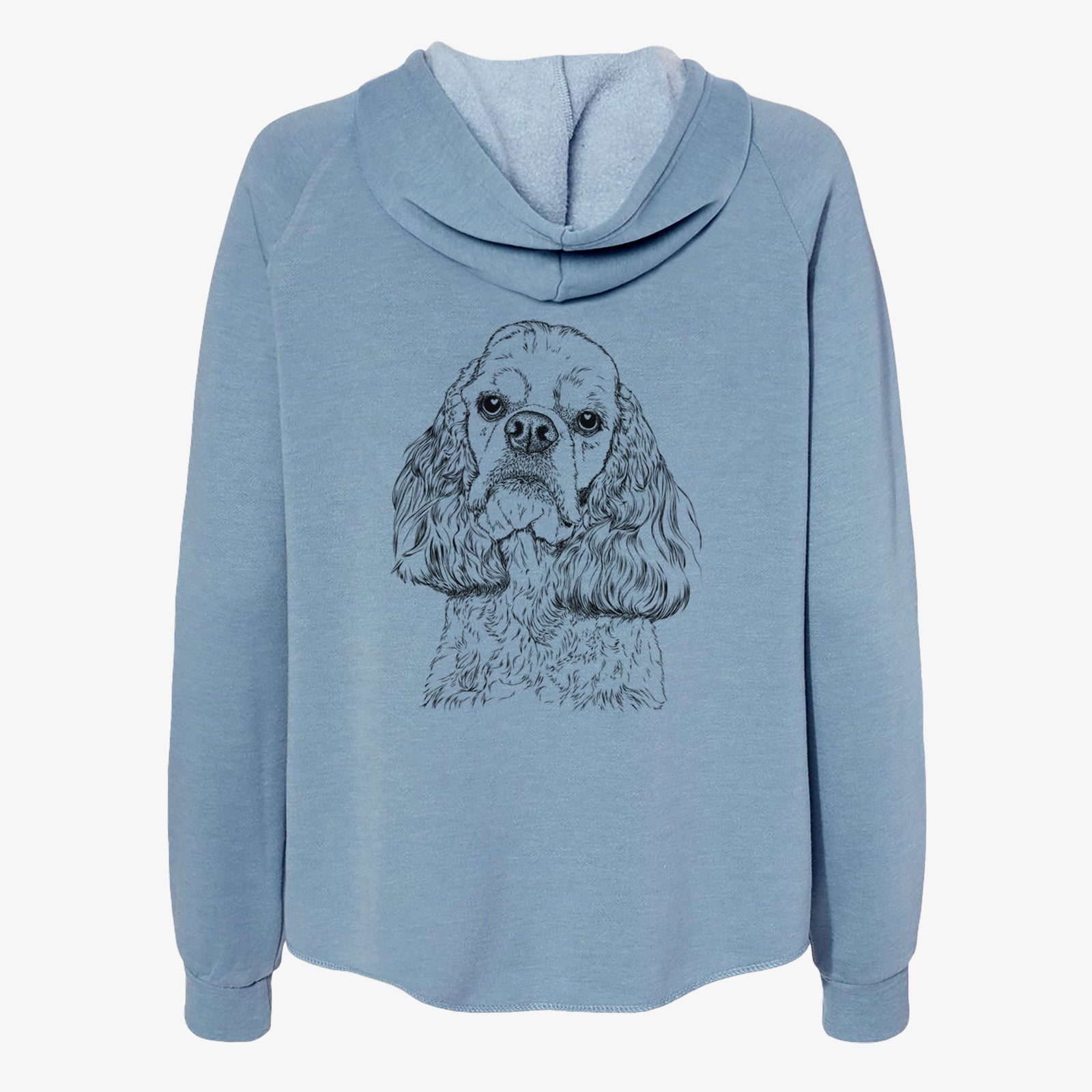 Bailey the American Cocker Spaniel - Women's Cali Wave Zip-Up Sweatshirt