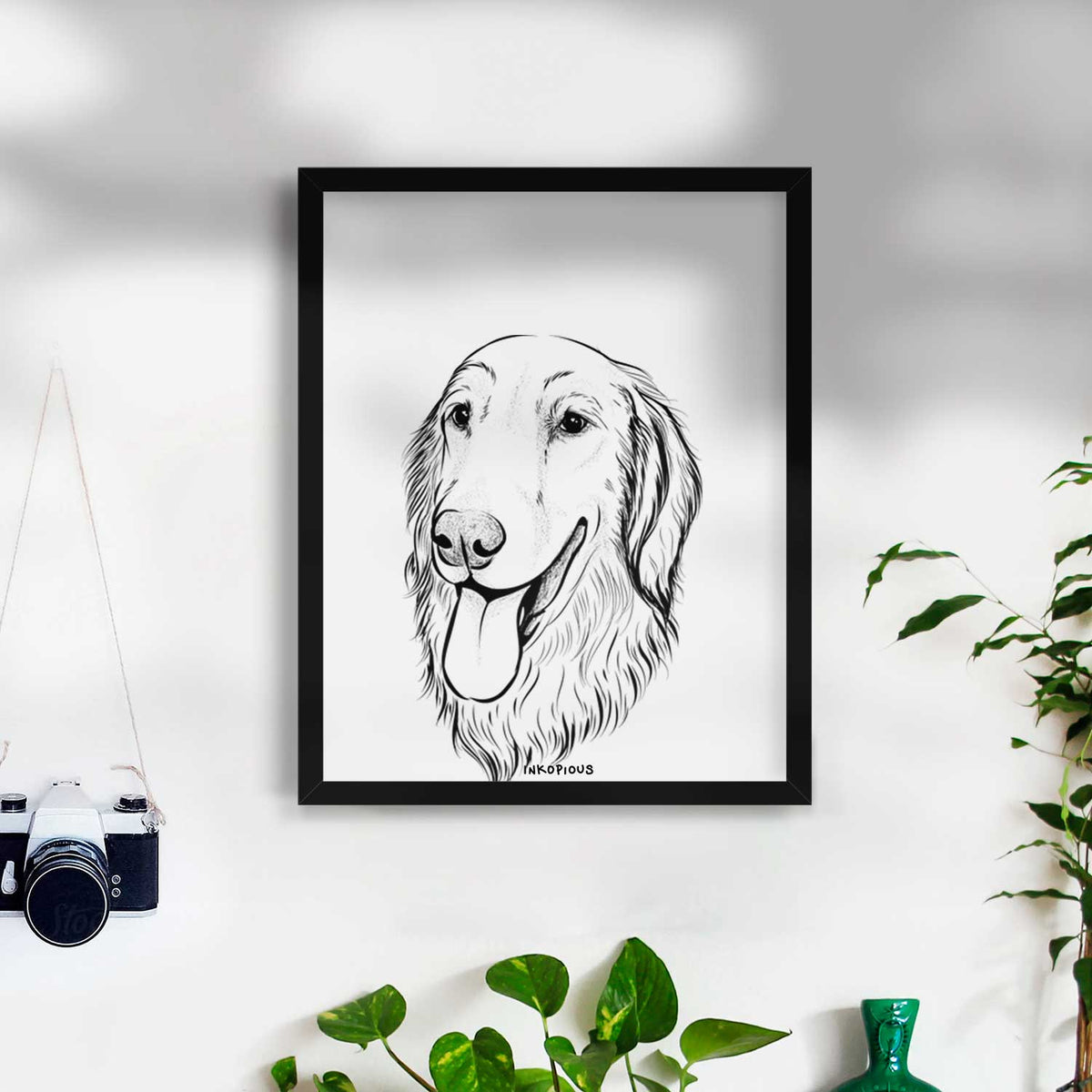 Bailey the Golden Retriever Art Print