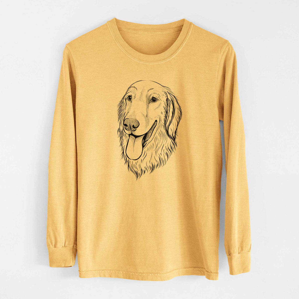 Bare Bailey the Golden Retriever - Heavyweight 100% Cotton Long Sleeve