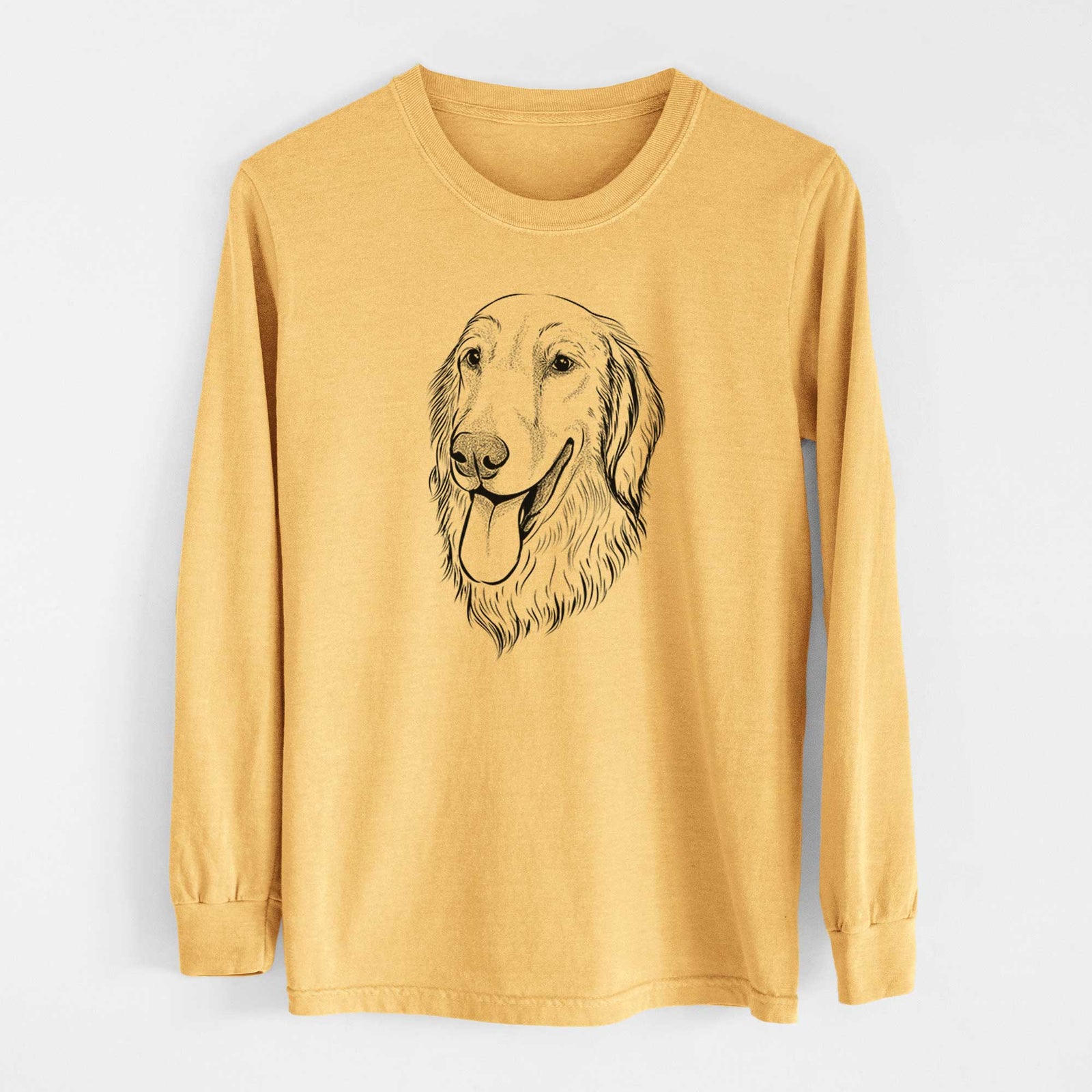 Bare Bailey the Golden Retriever - Heavyweight 100% Cotton Long Sleeve