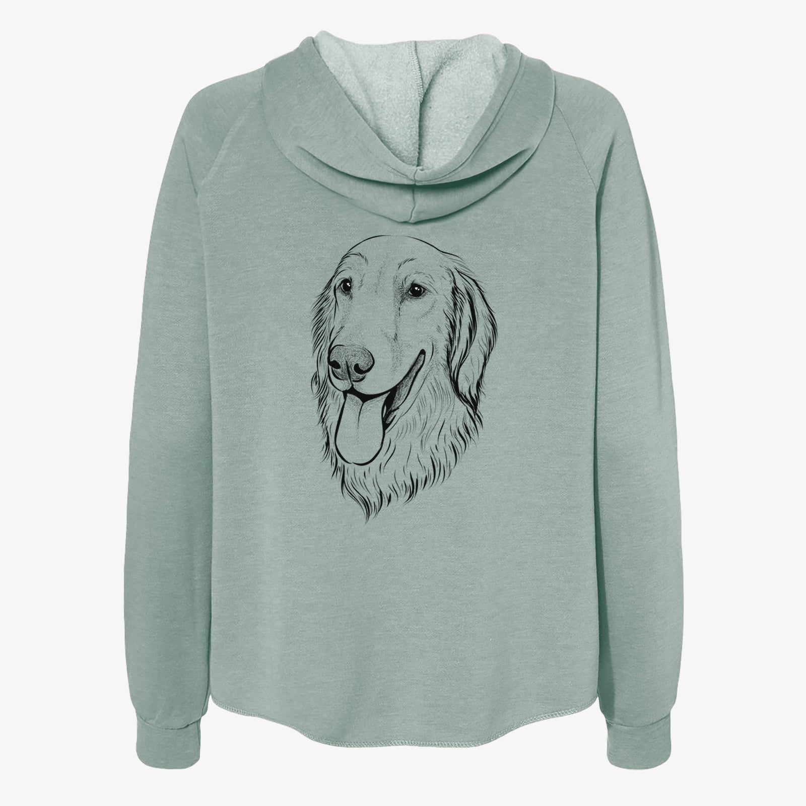 Bailey the Golden Retriever - Women's Cali Wave Zip-Up Sweatshirt