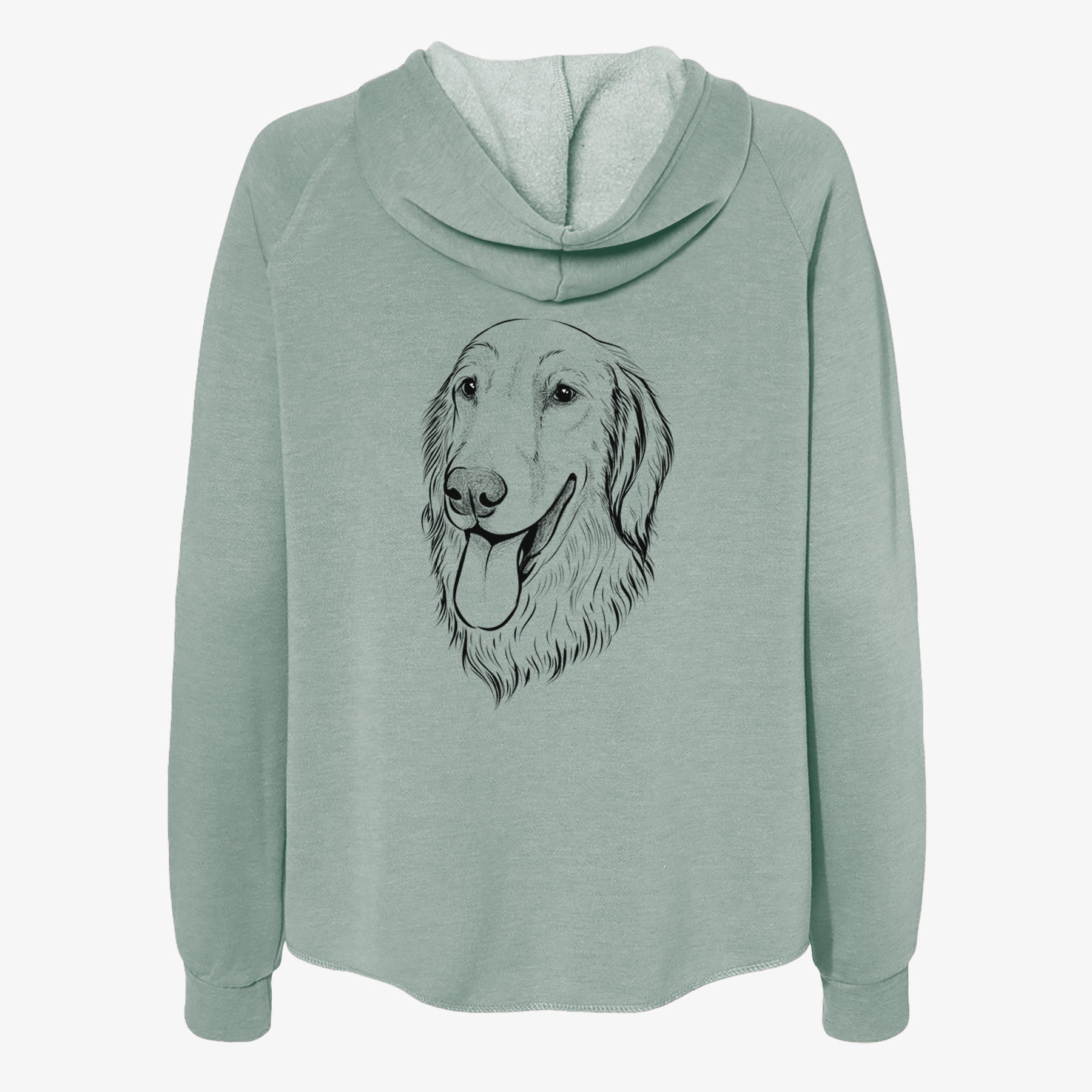 Bailey the Golden Retriever - Women's Cali Wave Zip-Up Sweatshirt