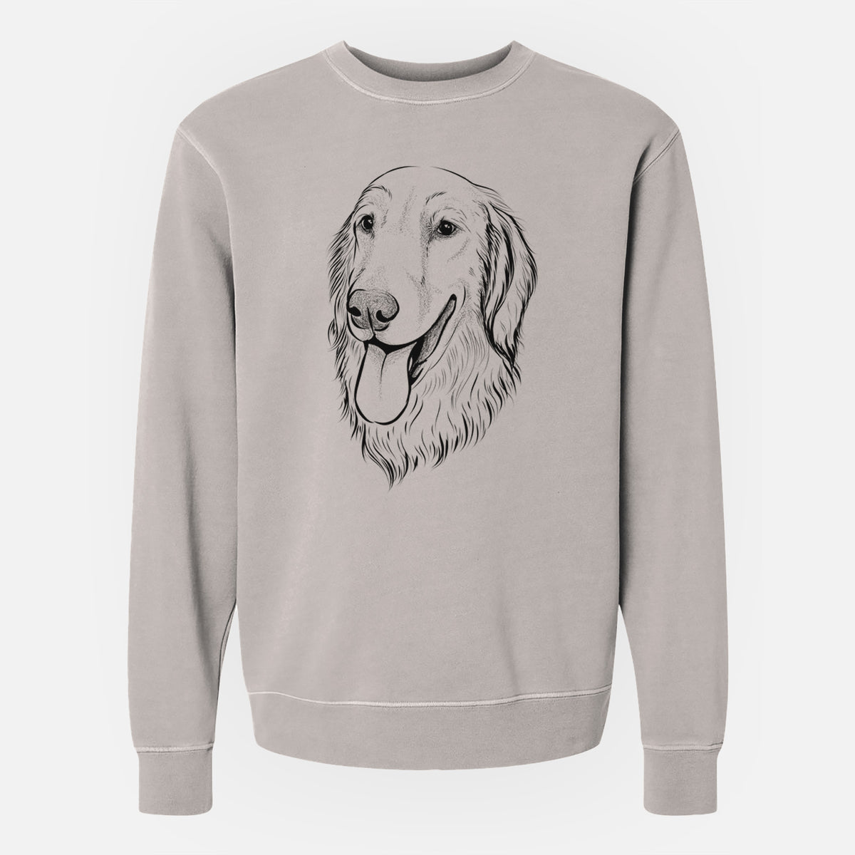 Bare Bailey the Golden Retriever - Unisex Pigment Dyed Crew Sweatshirt