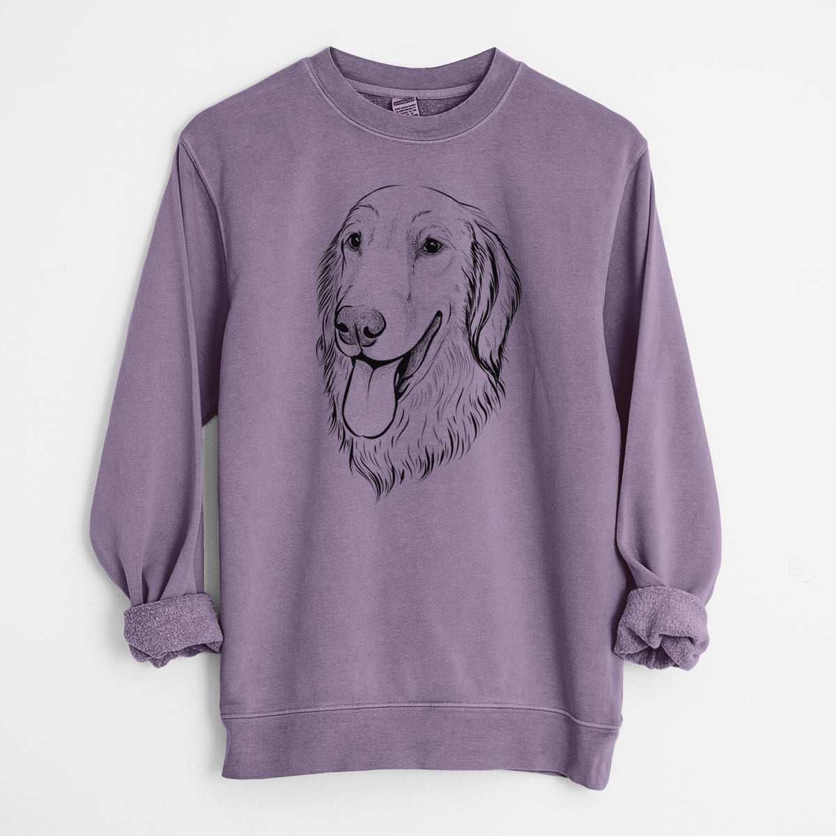 Bare Bailey the Golden Retriever - Unisex Pigment Dyed Crew Sweatshirt