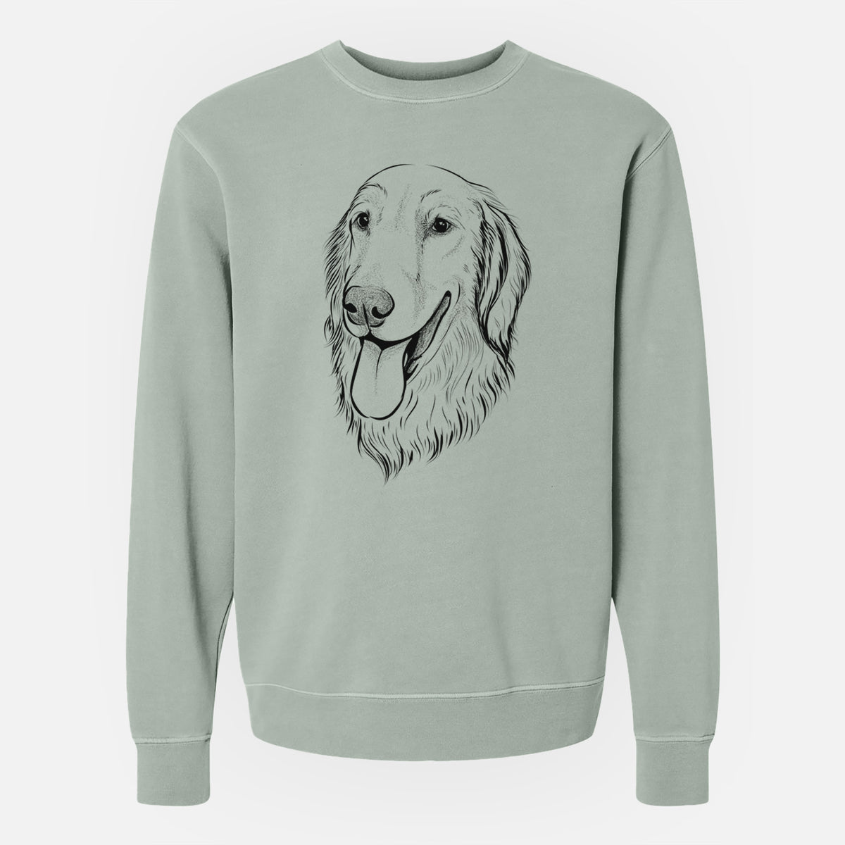 Bare Bailey the Golden Retriever - Unisex Pigment Dyed Crew Sweatshirt