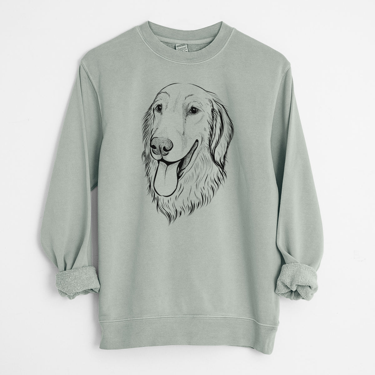 Bare Bailey the Golden Retriever - Unisex Pigment Dyed Crew Sweatshirt