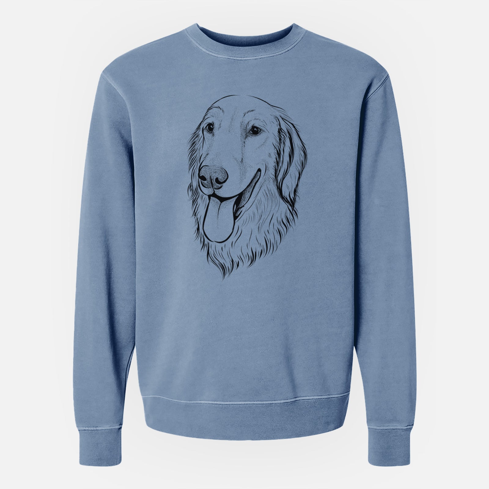 Bare Bailey the Golden Retriever - Unisex Pigment Dyed Crew Sweatshirt