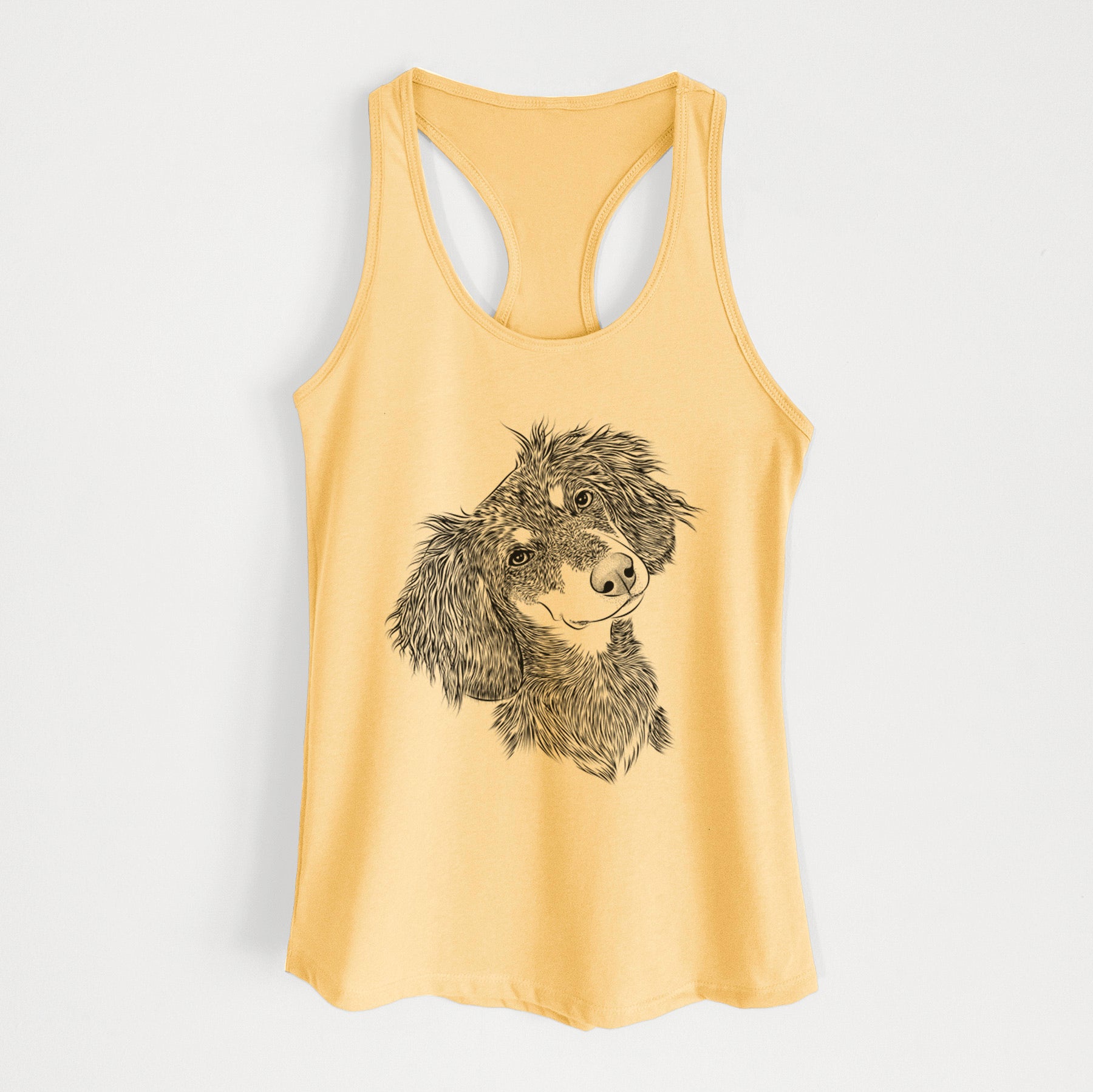 Bailey the Long Haired Dachshund - Women's Racerback Tanktop