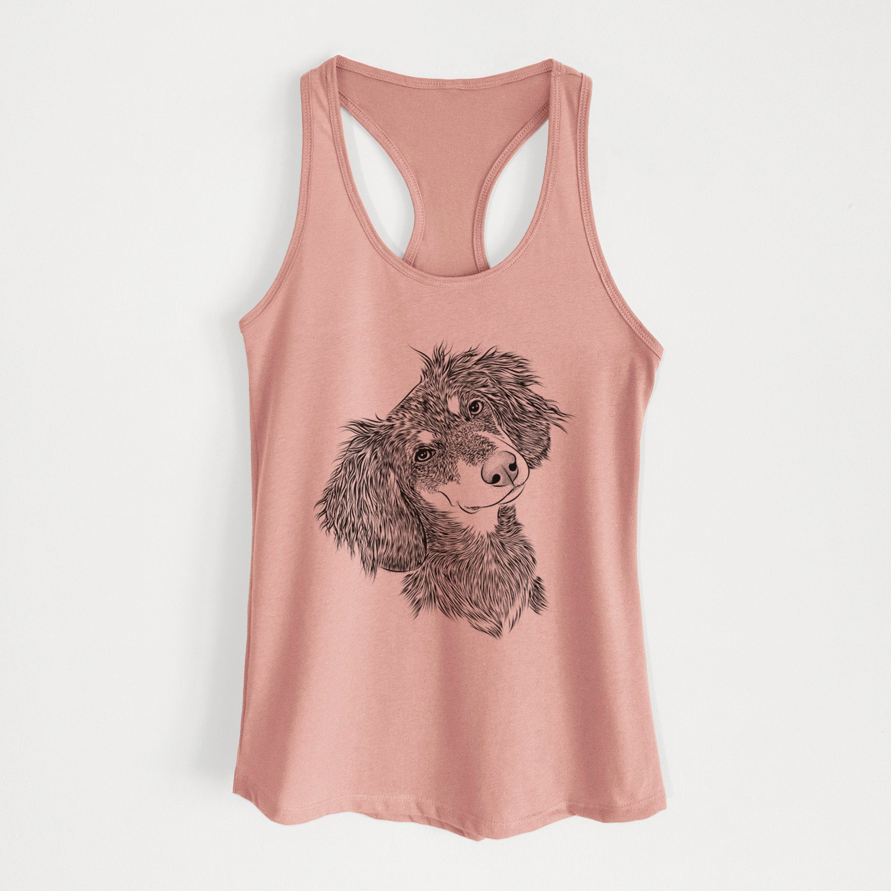 Bailey the Long Haired Dachshund - Women's Racerback Tanktop