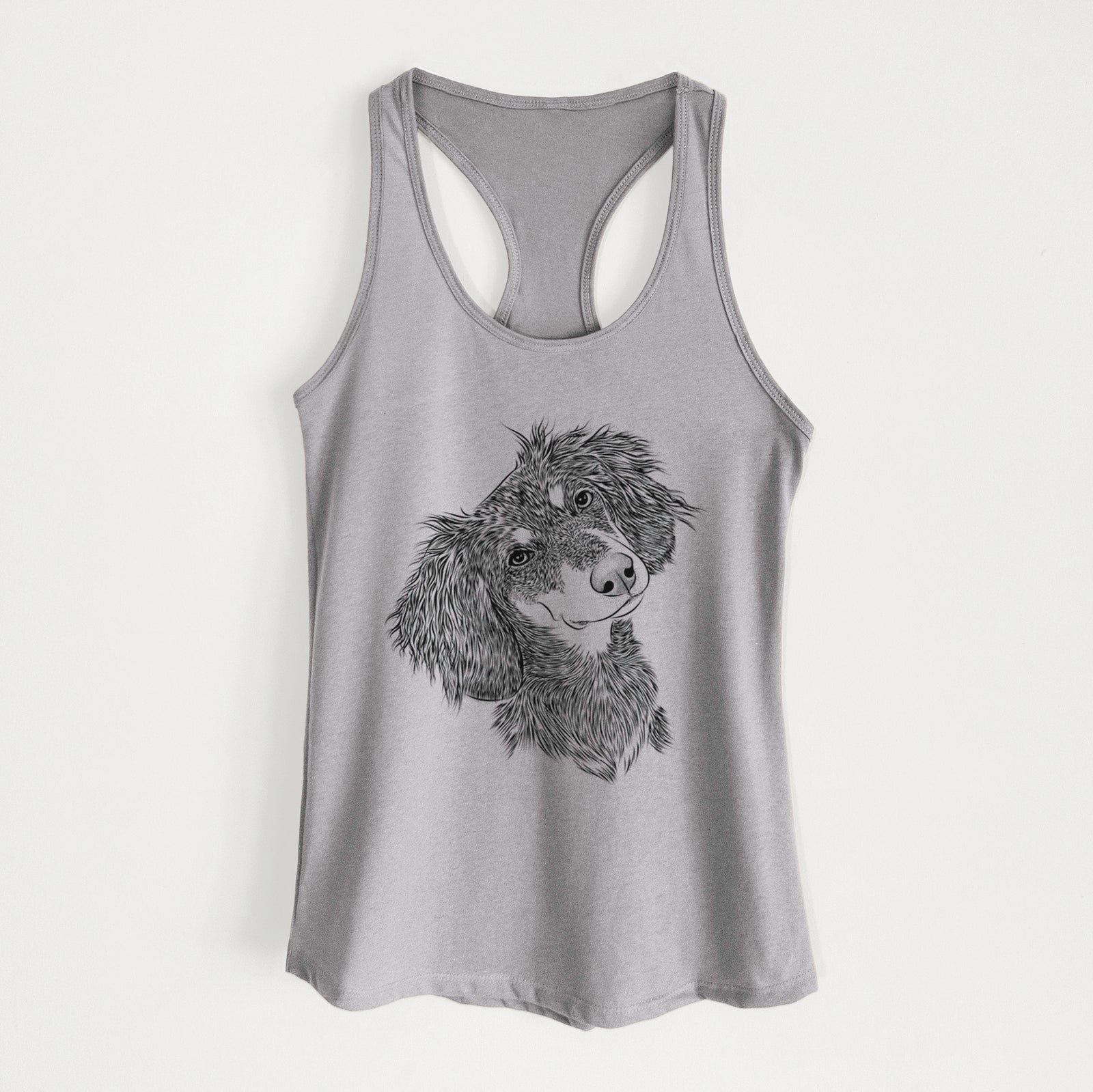 Bailey the Long Haired Dachshund - Women's Racerback Tanktop