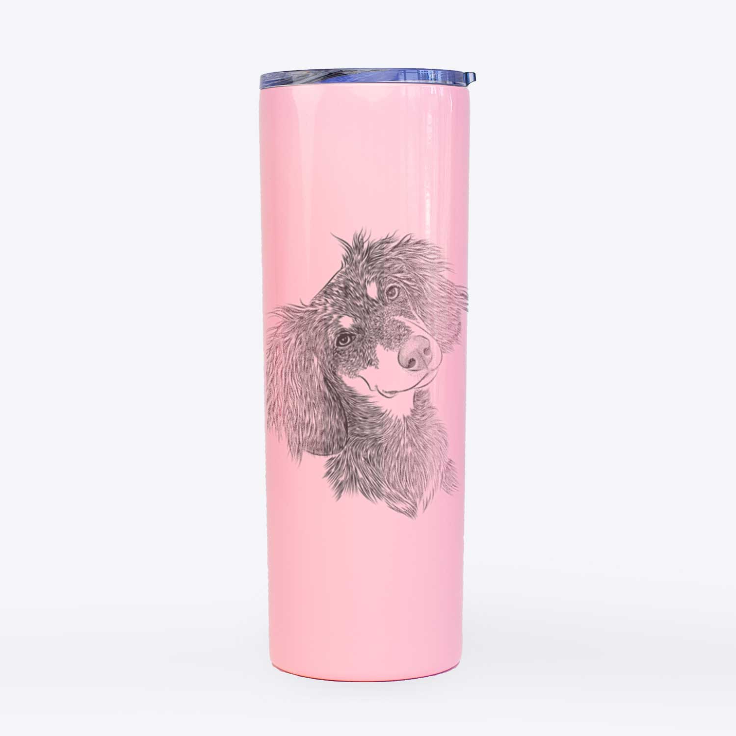 Bailey the Long Haired Dachshund - 20oz Skinny Tumbler