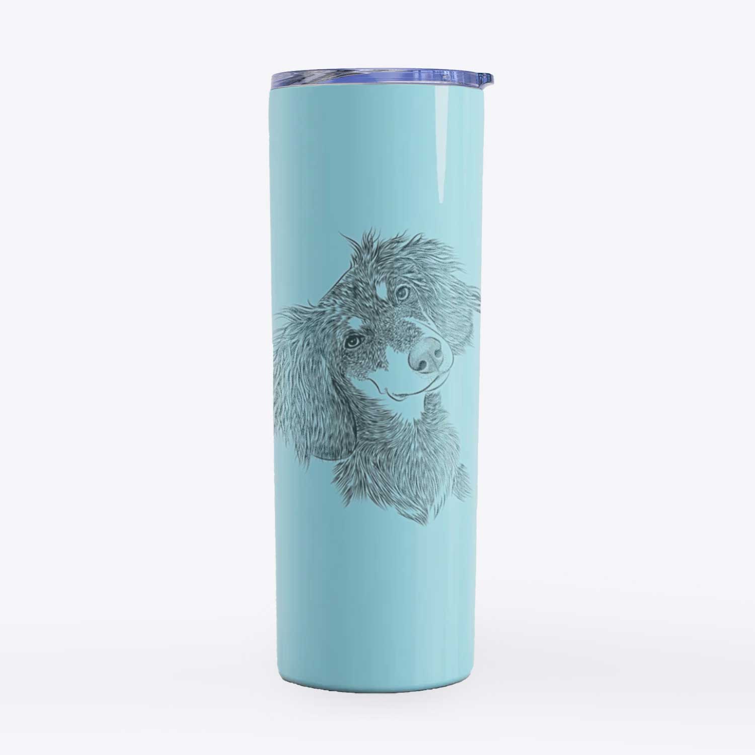 Bailey the Long Haired Dachshund - 20oz Skinny Tumbler