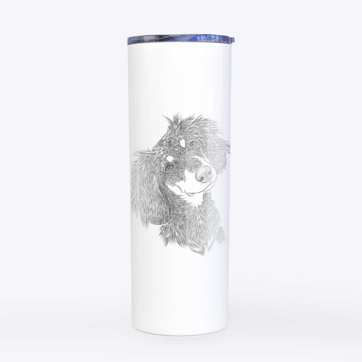 Bailey the Long Haired Dachshund - 20oz Skinny Tumbler