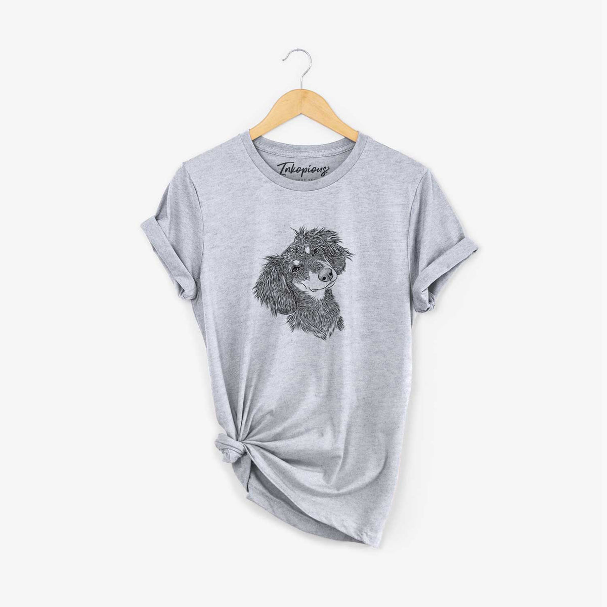 Bare Bailey the Long Haired Dachshund - Unisex Crewneck