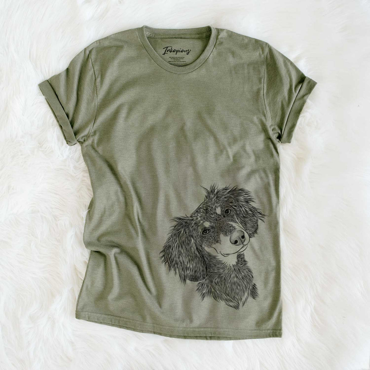Bare Bailey the Long Haired Dachshund - Unisex Crewneck