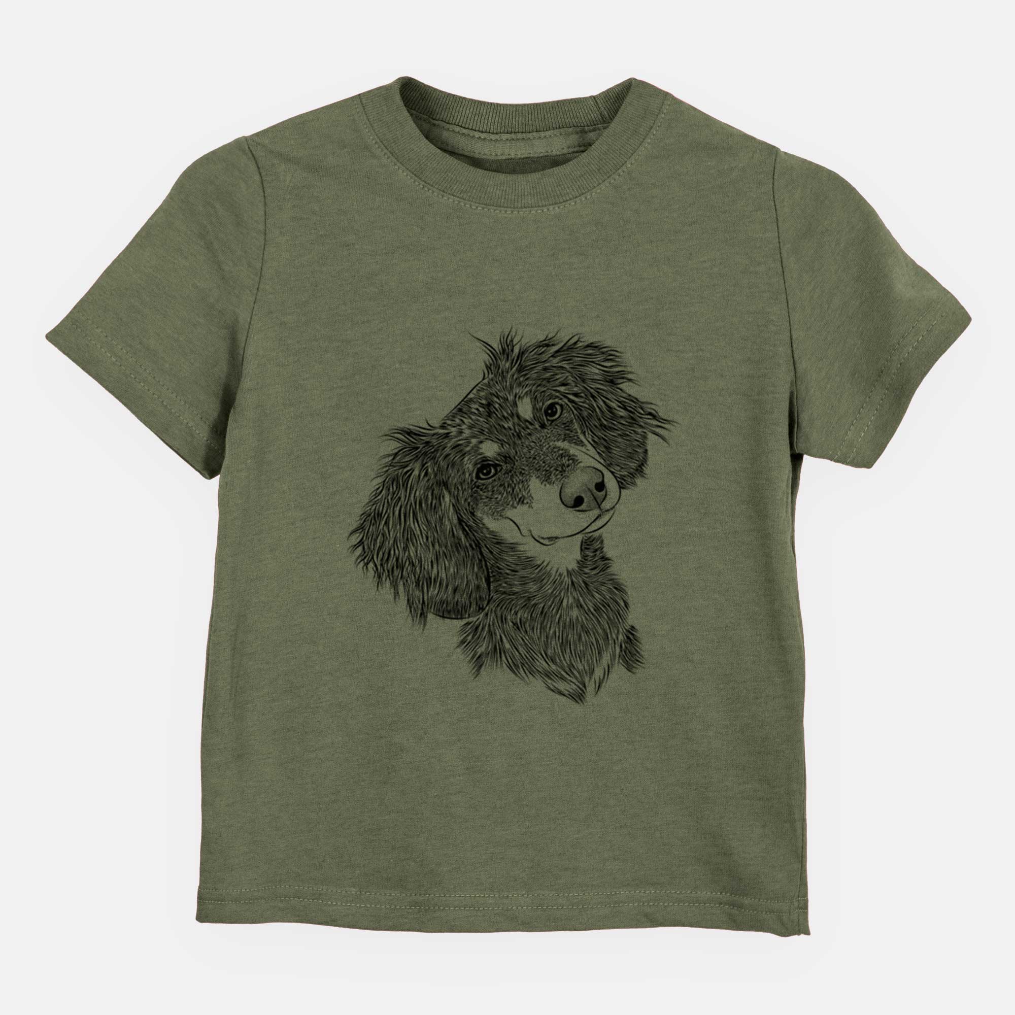 Bare Bailey the Long Haired Dachshund - Kids/Youth/Toddler Shirt