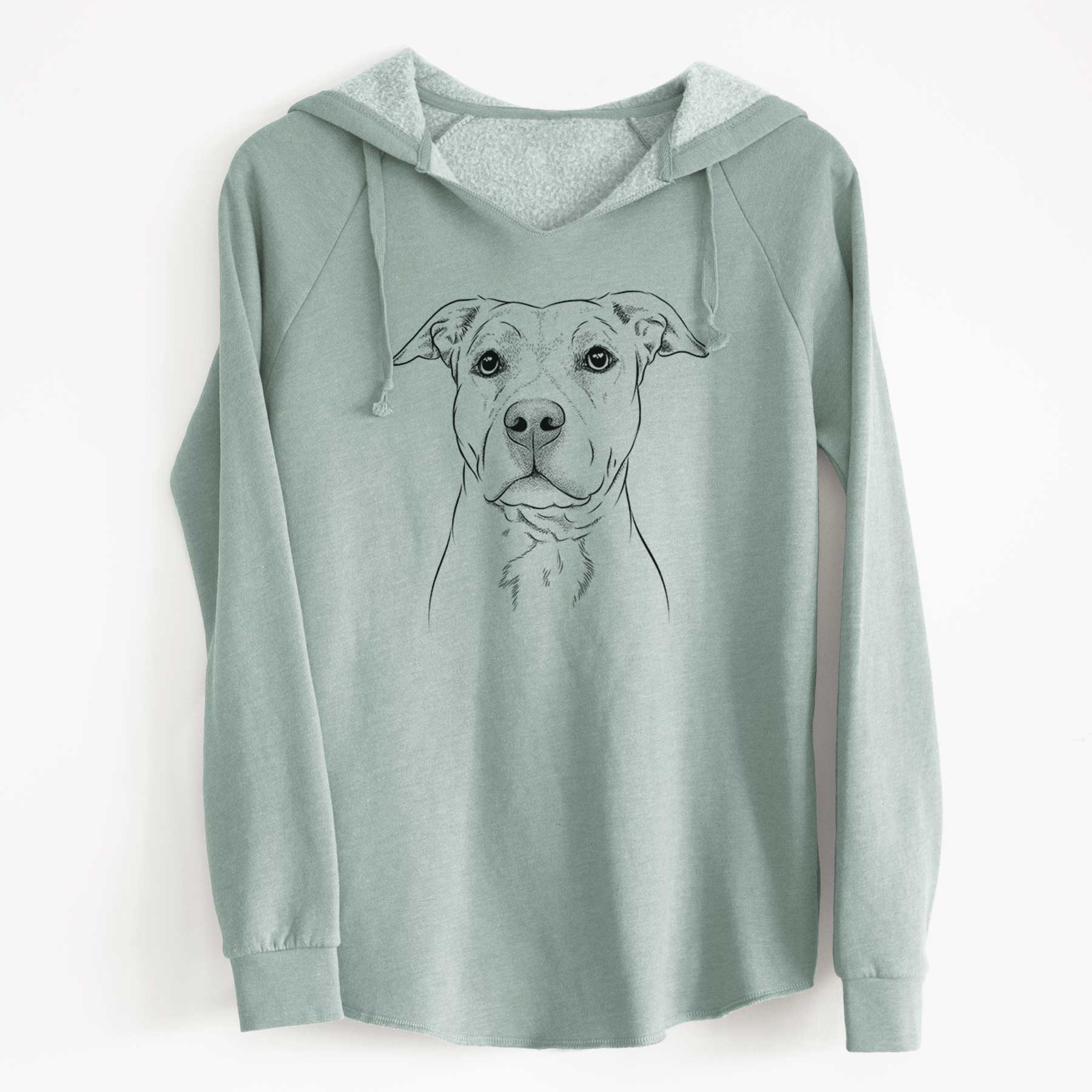 Bare Bailey the American Staffordshire Terrier - Cali Wave Hooded Sweatshirt