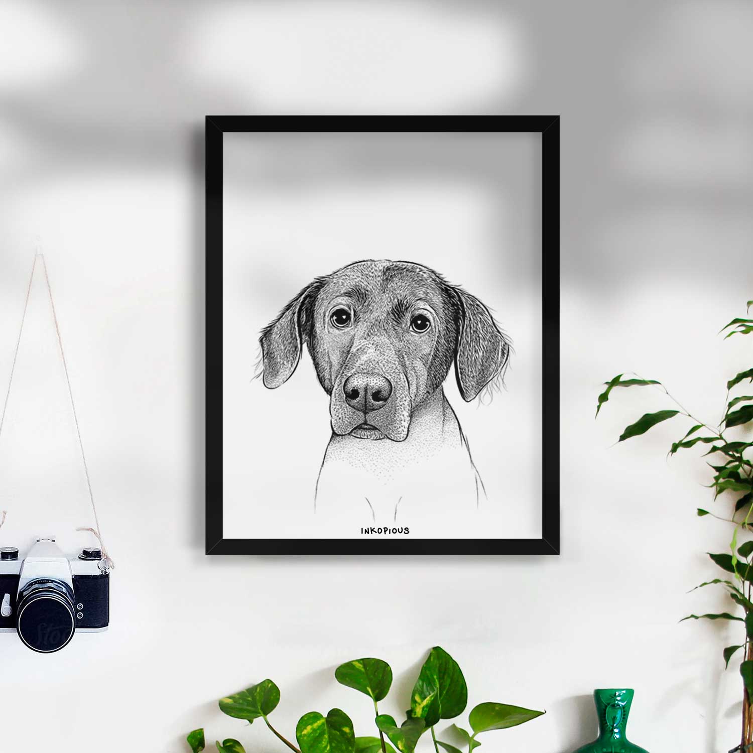 Baldwin the Mixed Breed Art Print