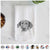 Baldwin the Mixed Breed Decorative Hand Towel