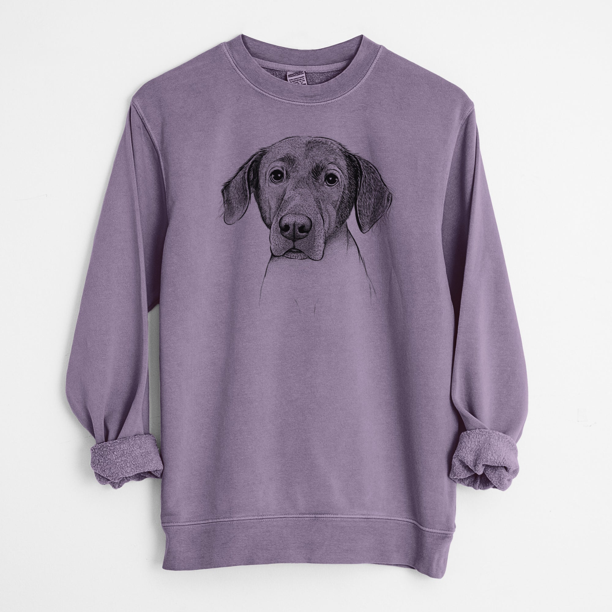 Bare Baldwin the Mixed Breed - Unisex Pigment Dyed Crew Sweatshirt