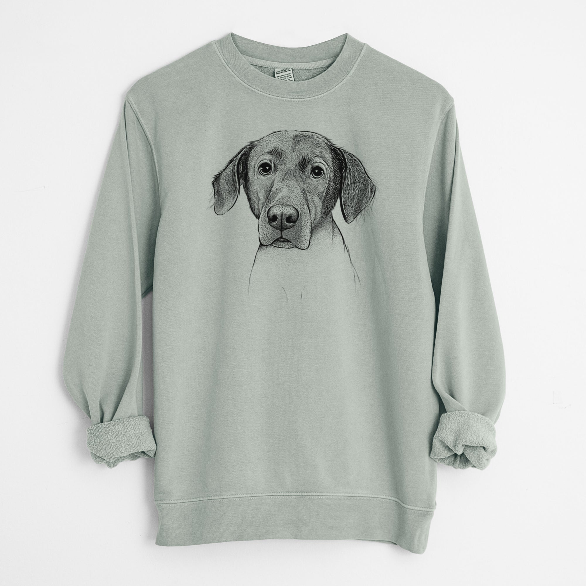 Bare Baldwin the Mixed Breed - Unisex Pigment Dyed Crew Sweatshirt