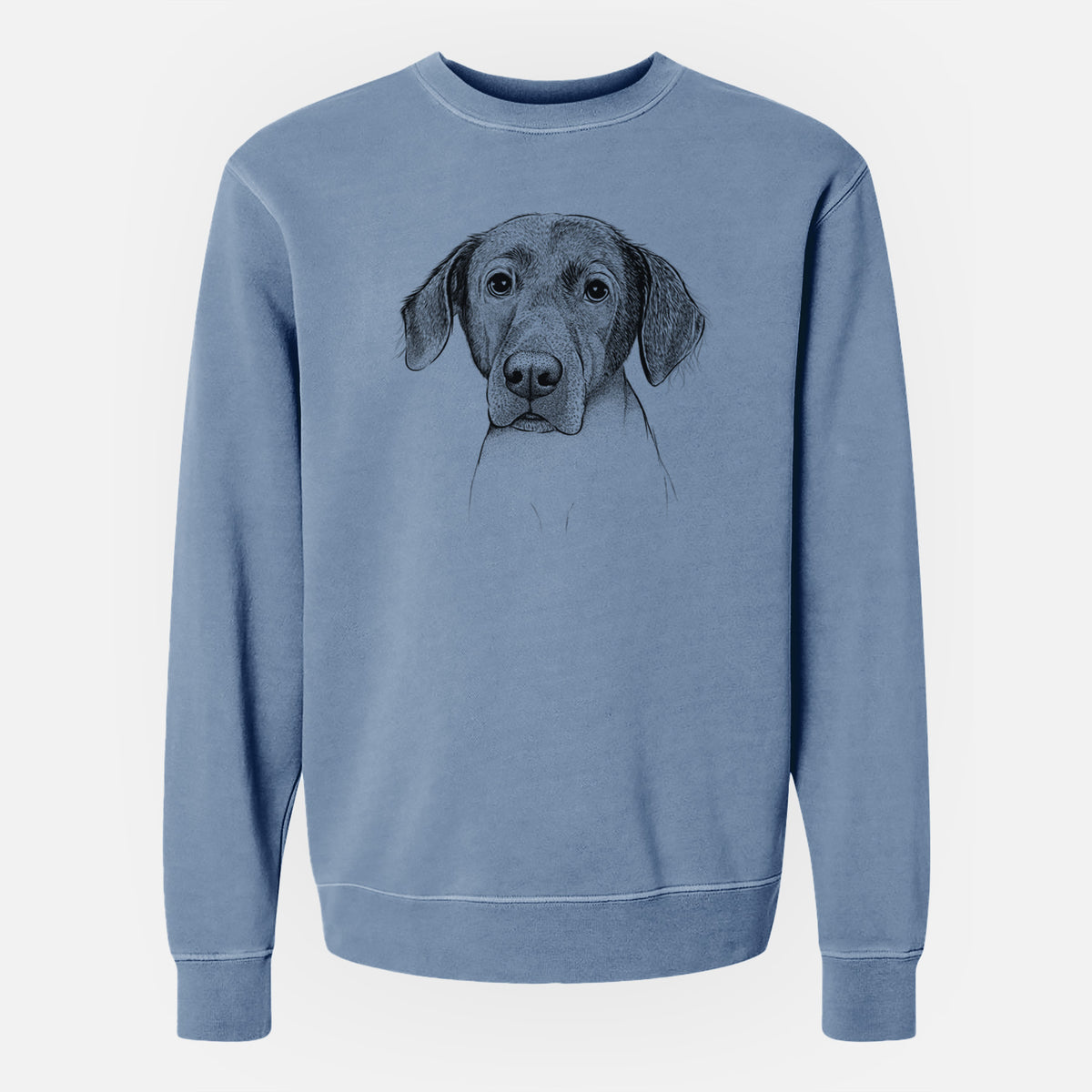 Bare Baldwin the Mixed Breed - Unisex Pigment Dyed Crew Sweatshirt