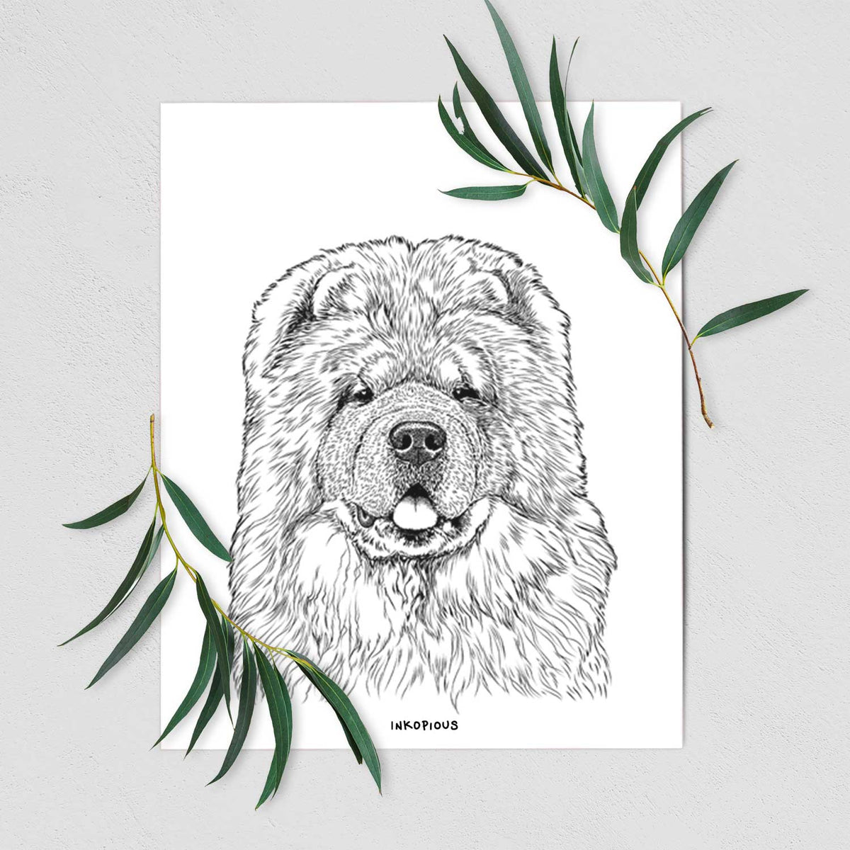 Baloo the Chow Chow Art Print
