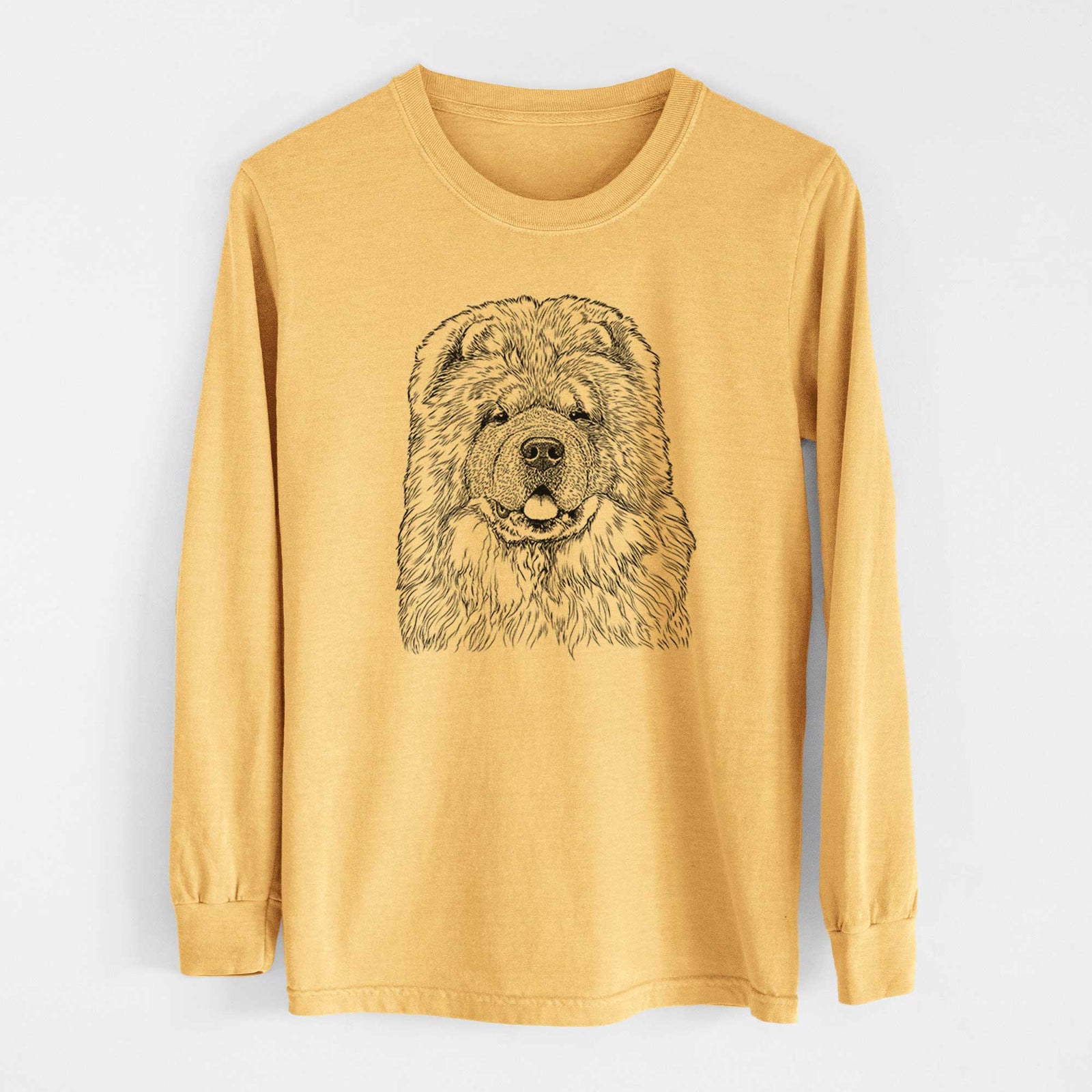 Bare Baloo the Chow Chow - Heavyweight 100% Cotton Long Sleeve