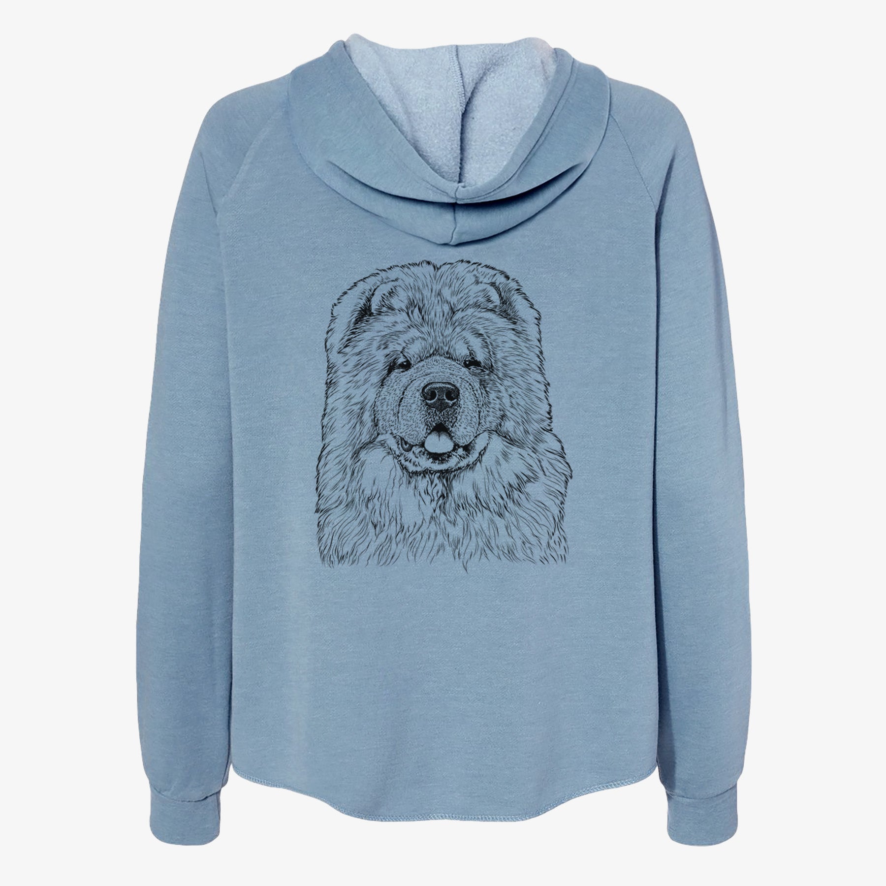 Baloo the Chow Chow - Women's Cali Wave Zip-Up Sweatshirt