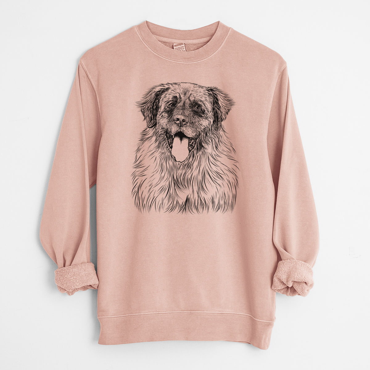 Bare Bamboo the Leonberger - Unisex Pigment Dyed Crew Sweatshirt