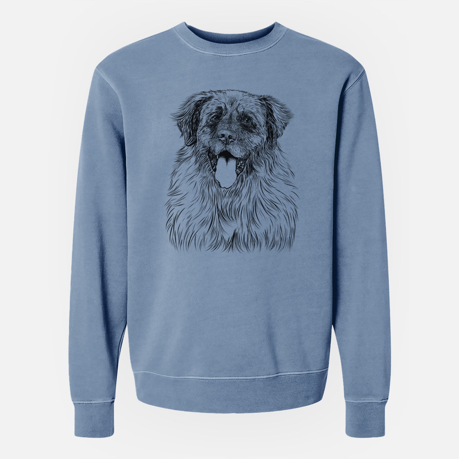 Bare Bamboo the Leonberger - Unisex Pigment Dyed Crew Sweatshirt