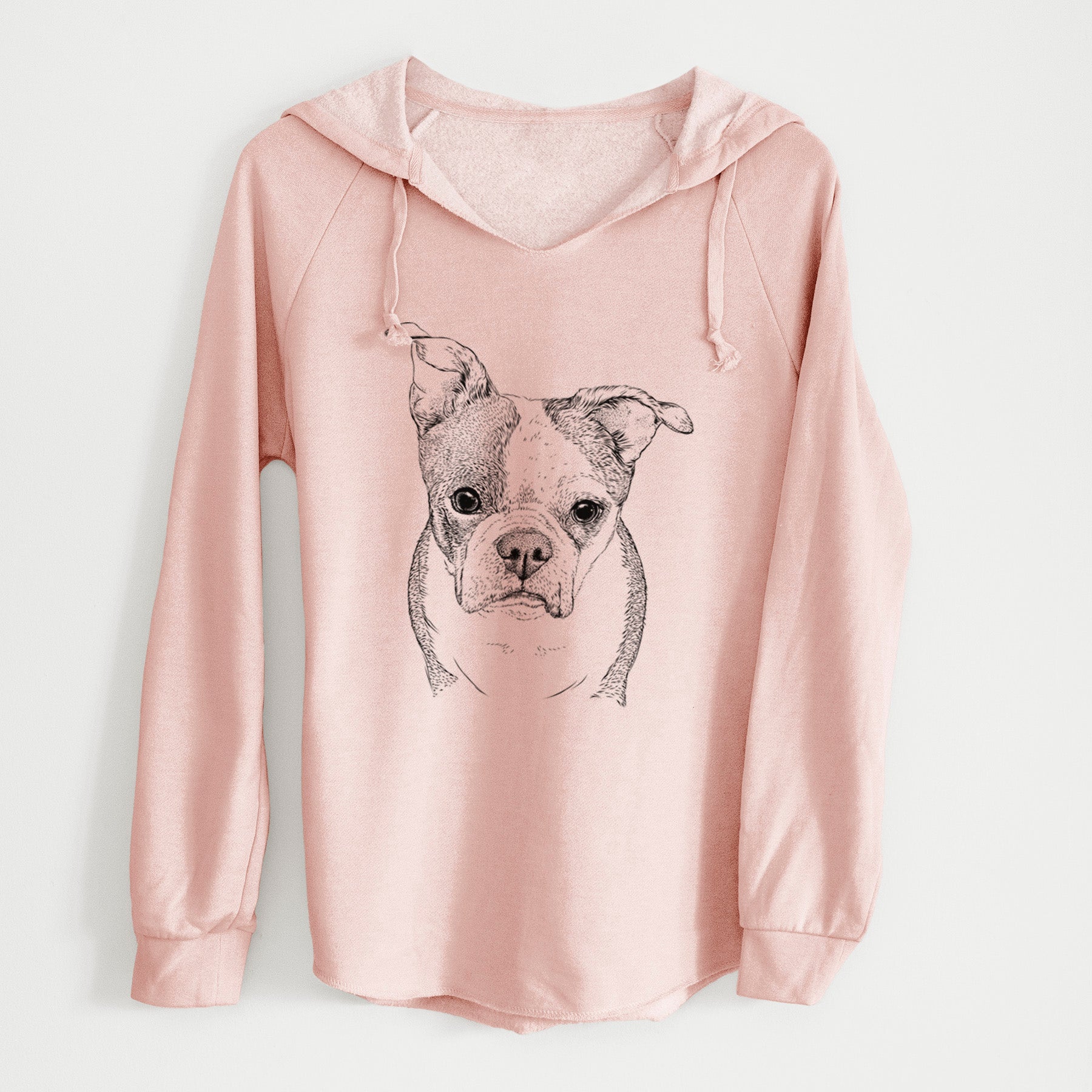 Bare Bandit the Boston Terrier - Cali Wave Hooded Sweatshirt