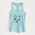 Bandit the Boston Terrier - Women's Racerback Tanktop