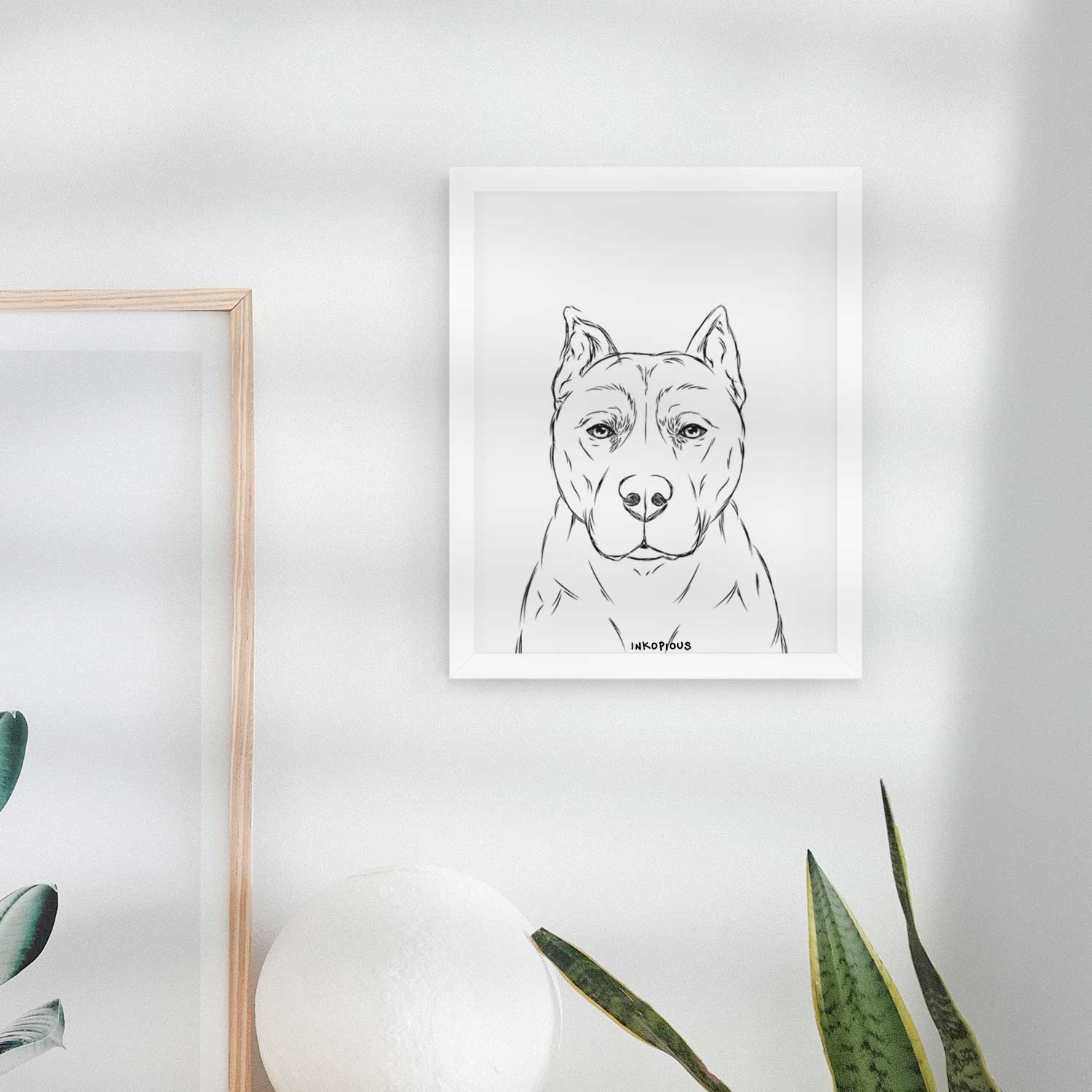 Bane the Pitbull Art Print