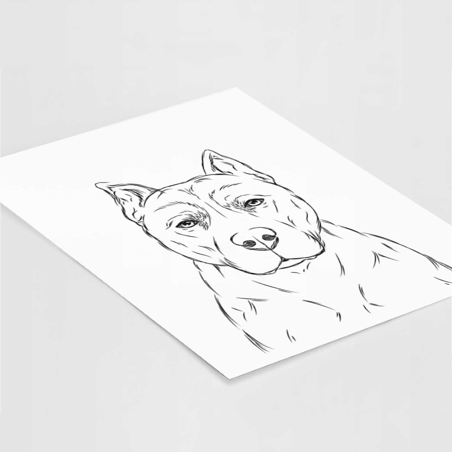 Bane the Pitbull Art Print