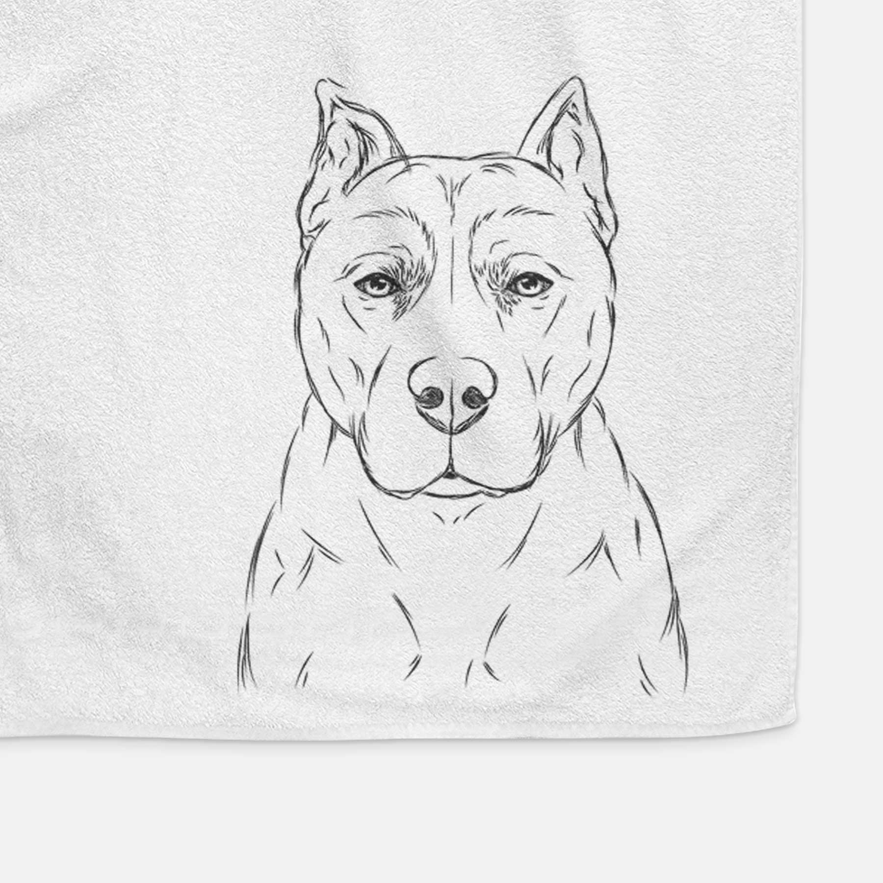 Bane the Pitbull Mix Decorative Hand Towel