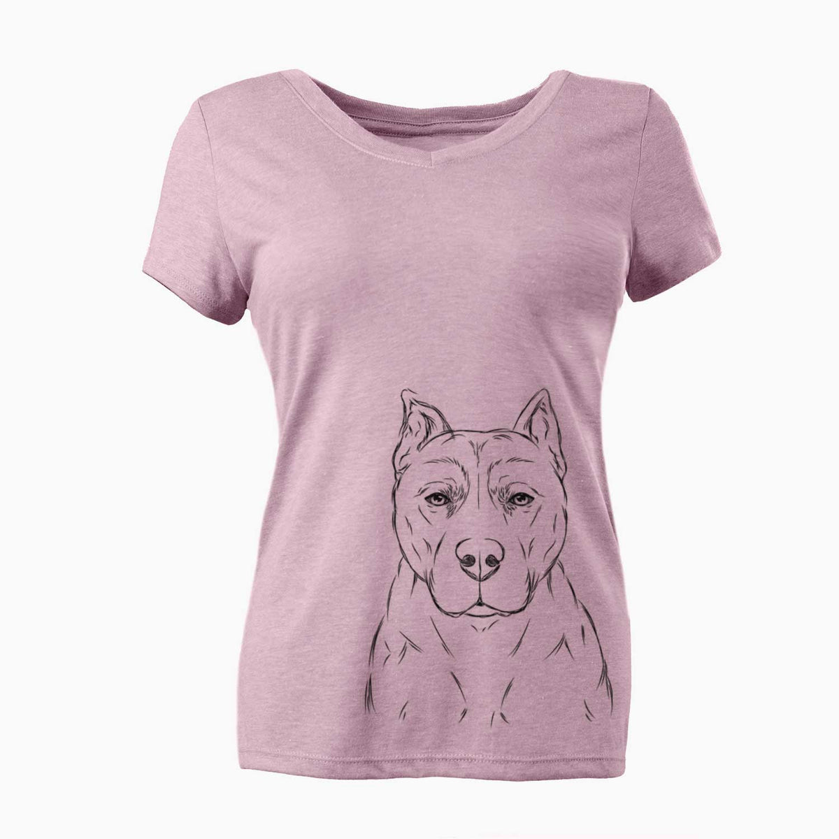 Bare Bane the Pitbull Mix - Women's V-neck Shirt