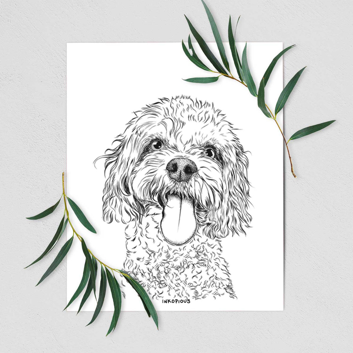 Barney the Cavachon Art Print