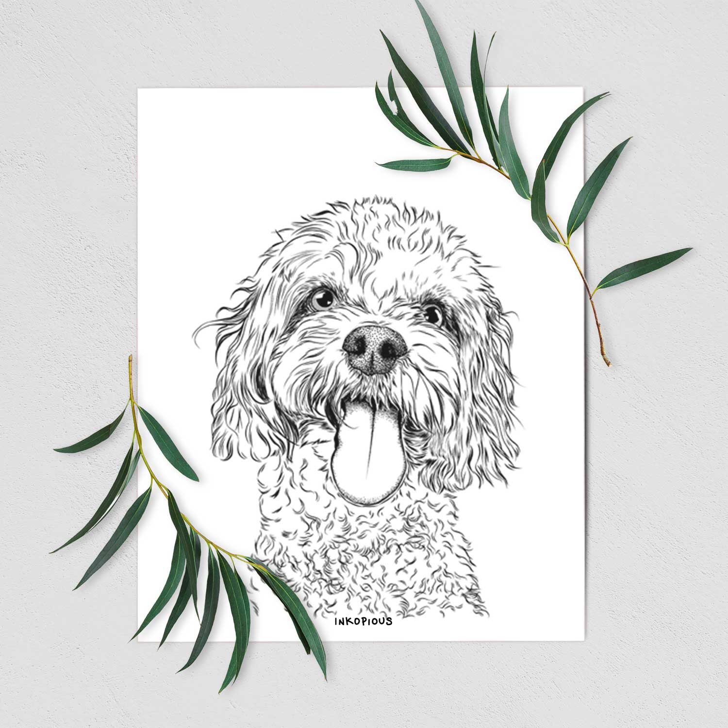 Barney the Cavachon Art Print