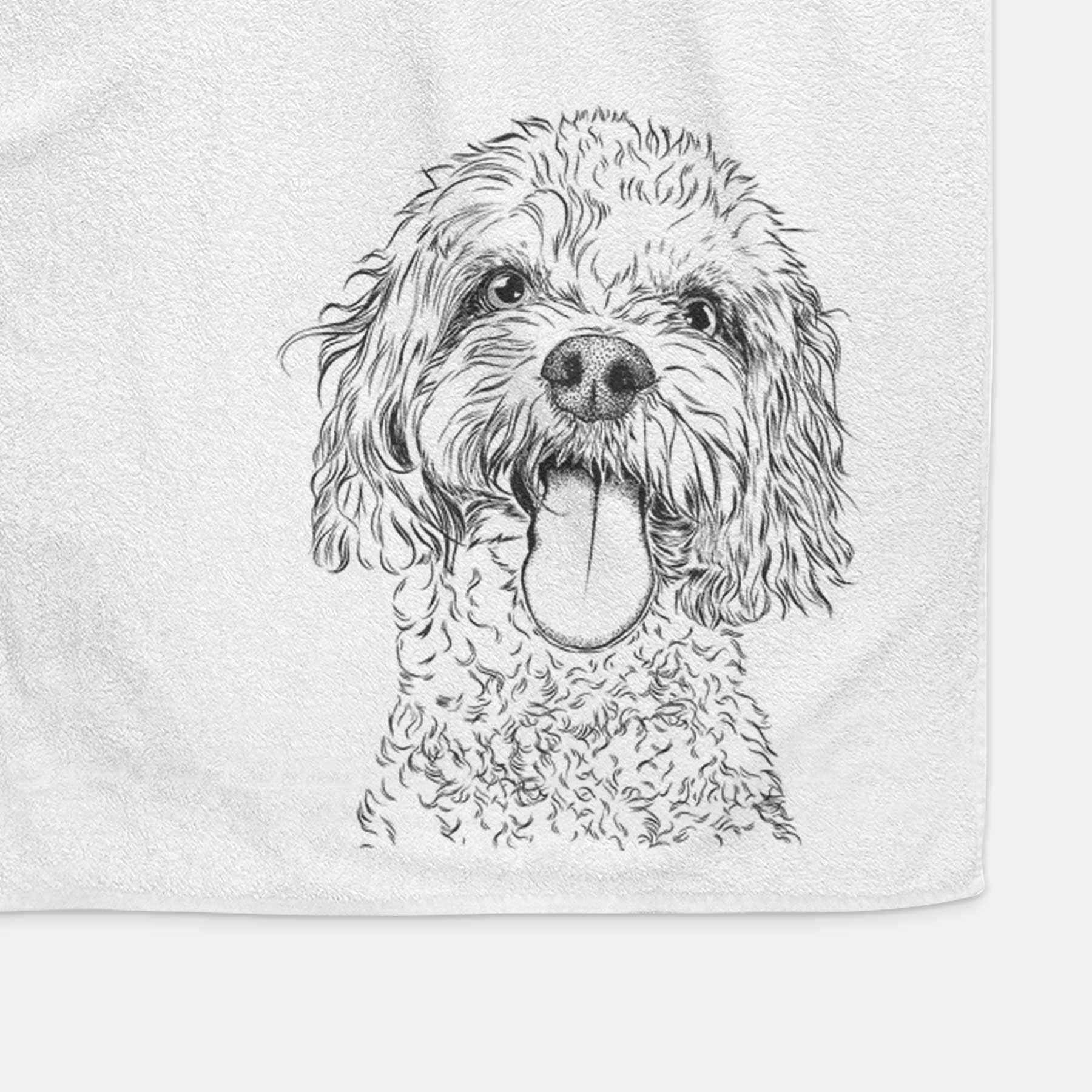 Barney the Cavachon Decorative Hand Towel