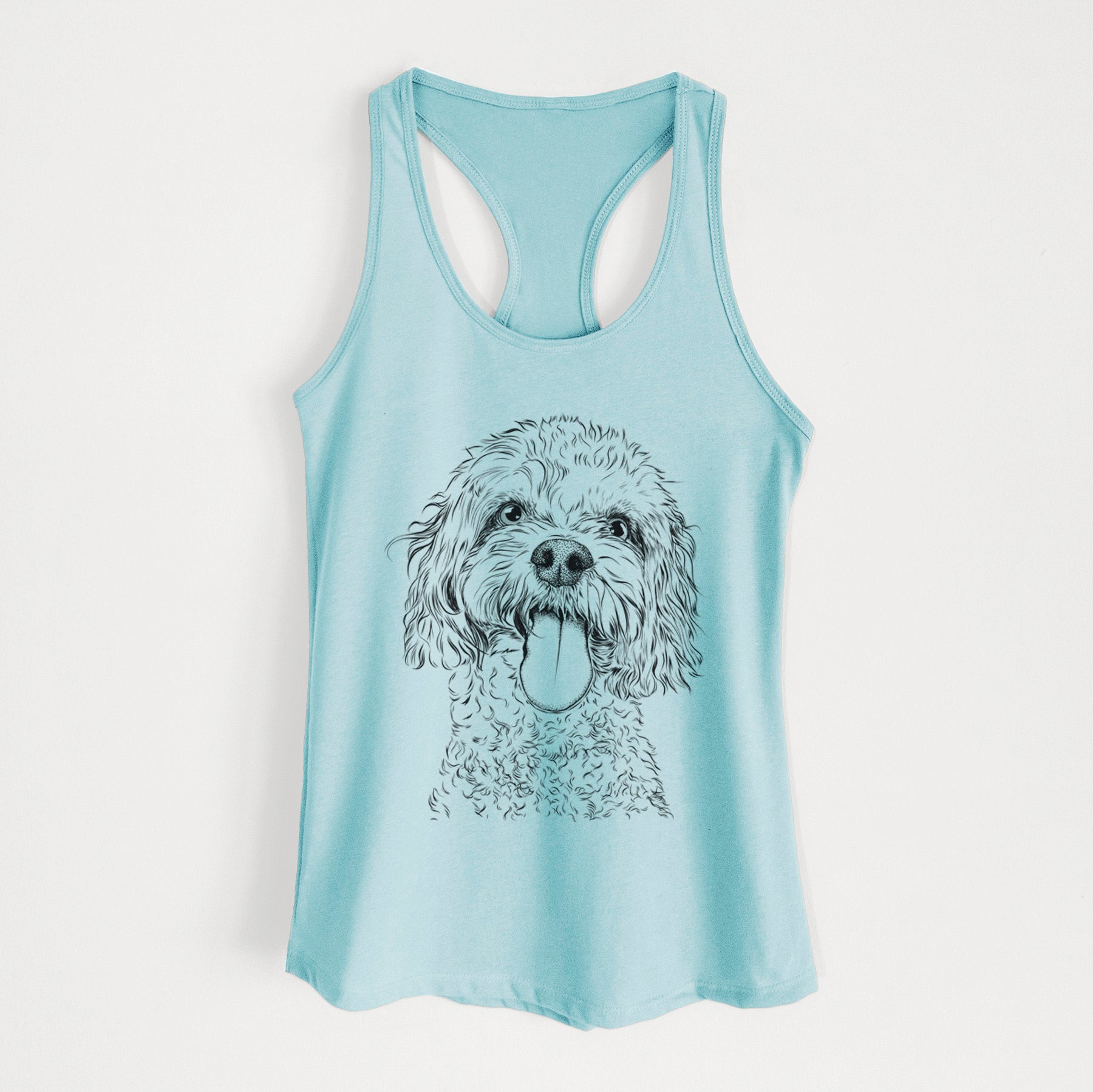 Barney the Cavachon - Women's Racerback Tanktop