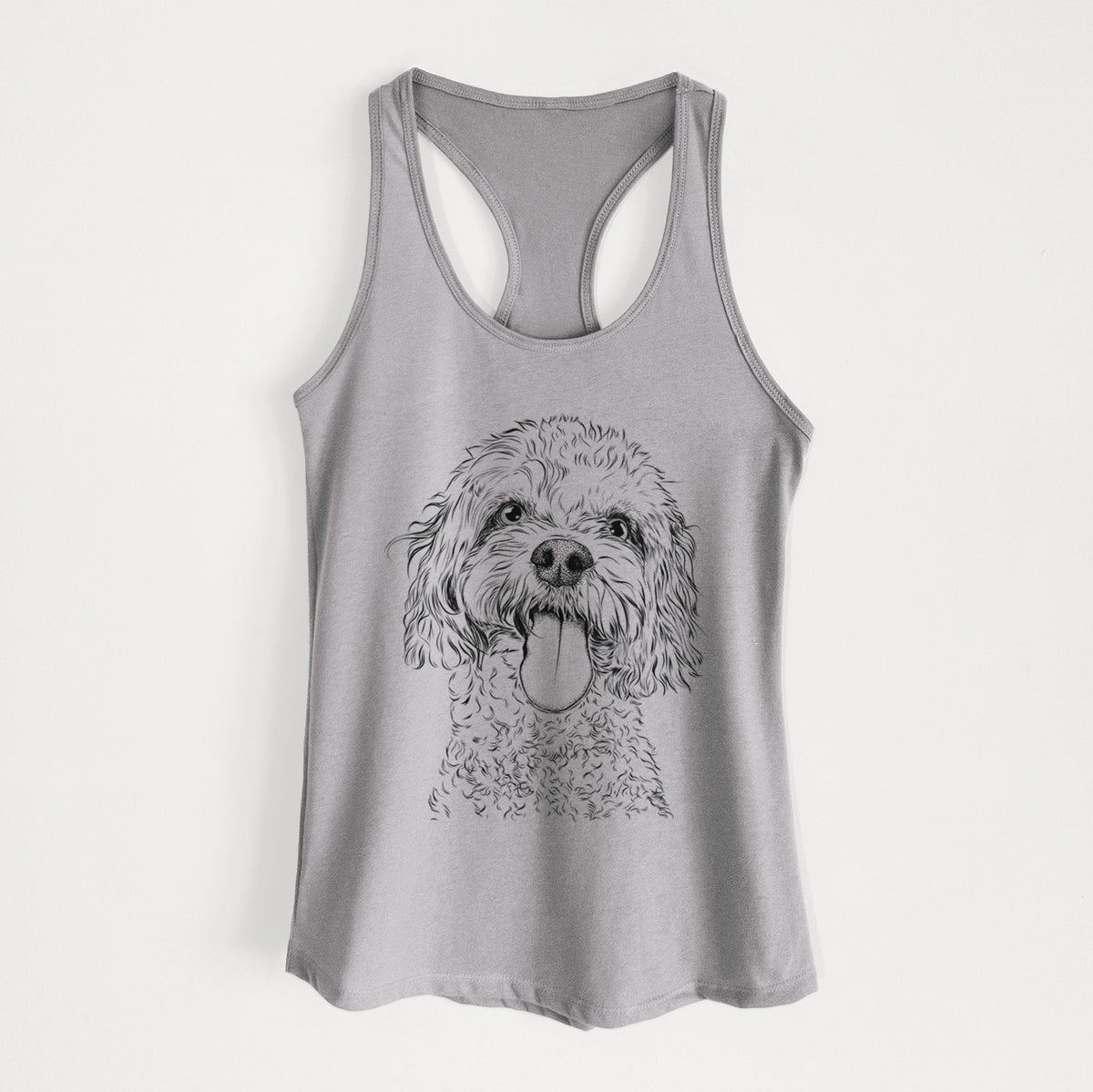 Barney the Cavachon - Women&#39;s Racerback Tanktop