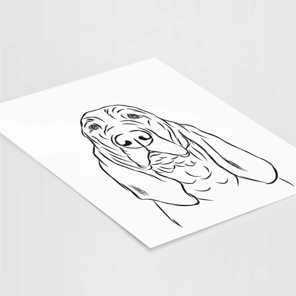 Baron the Bloodhound Art Print