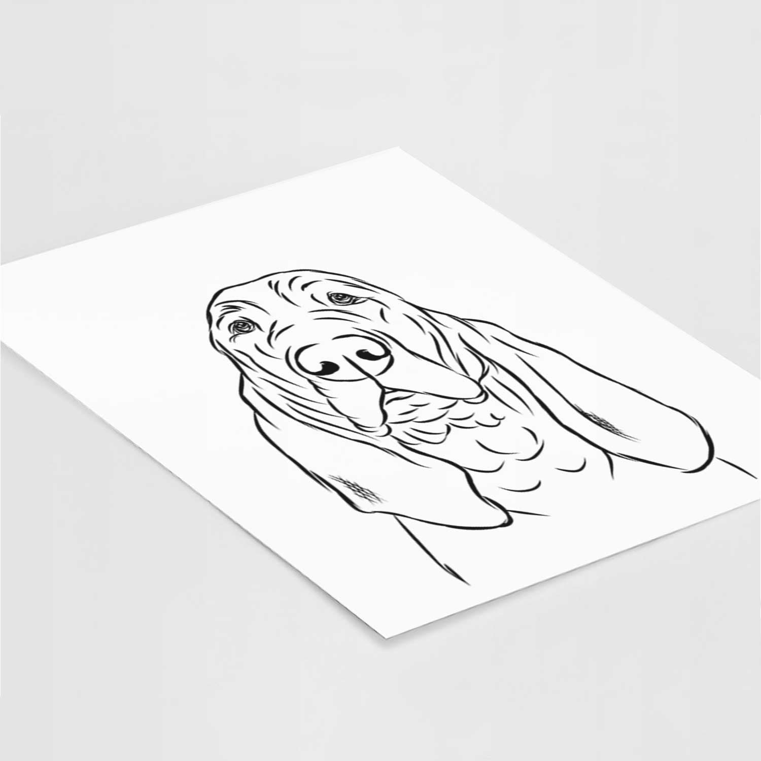 Baron the Bloodhound Art Print