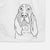 Baron the Bloodhound Decorative Hand Towel