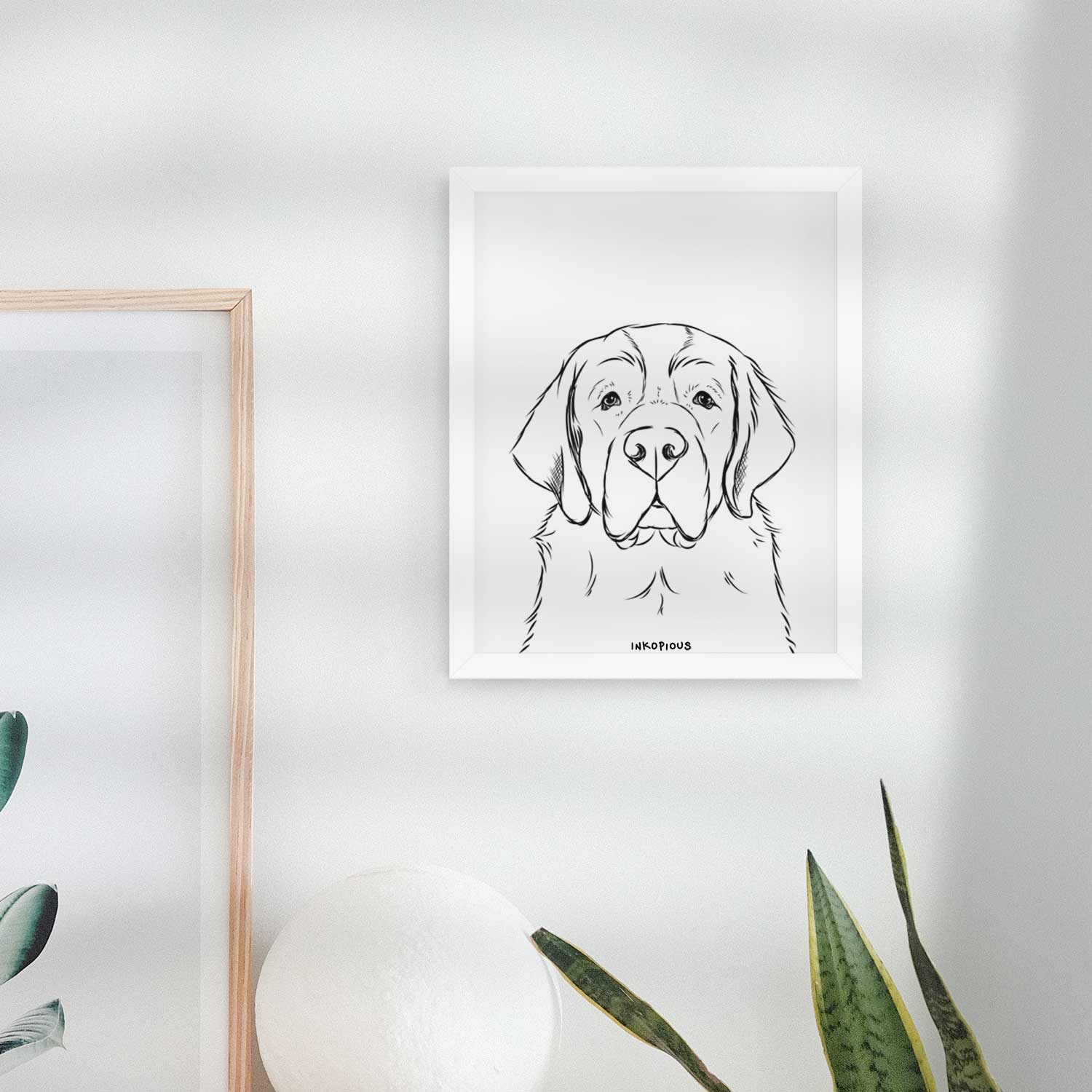 Barry the Saint Bernard Art Print